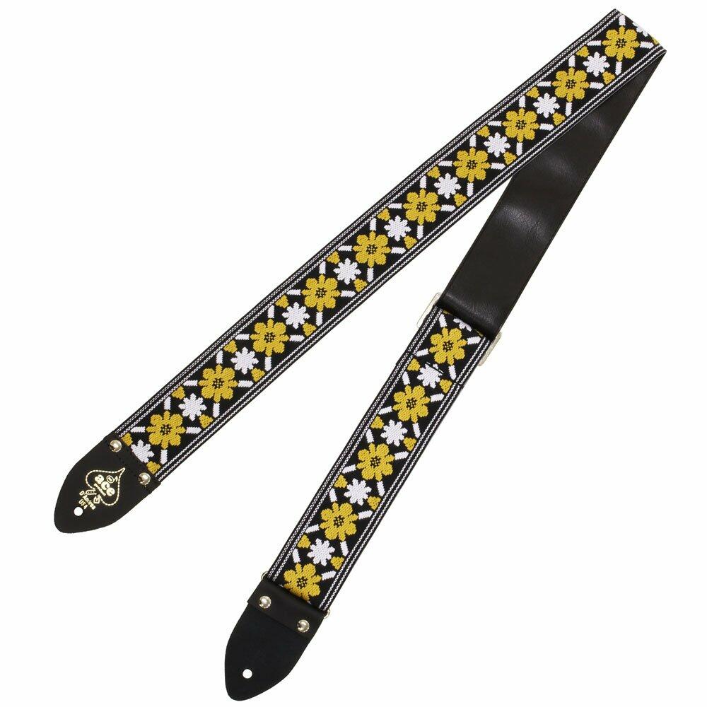 Ace Vintage Reissue Guitar Strap by D’Andrea – Vintage Rock Style – Adjustable – Fits Electric, Acoustic & Bass