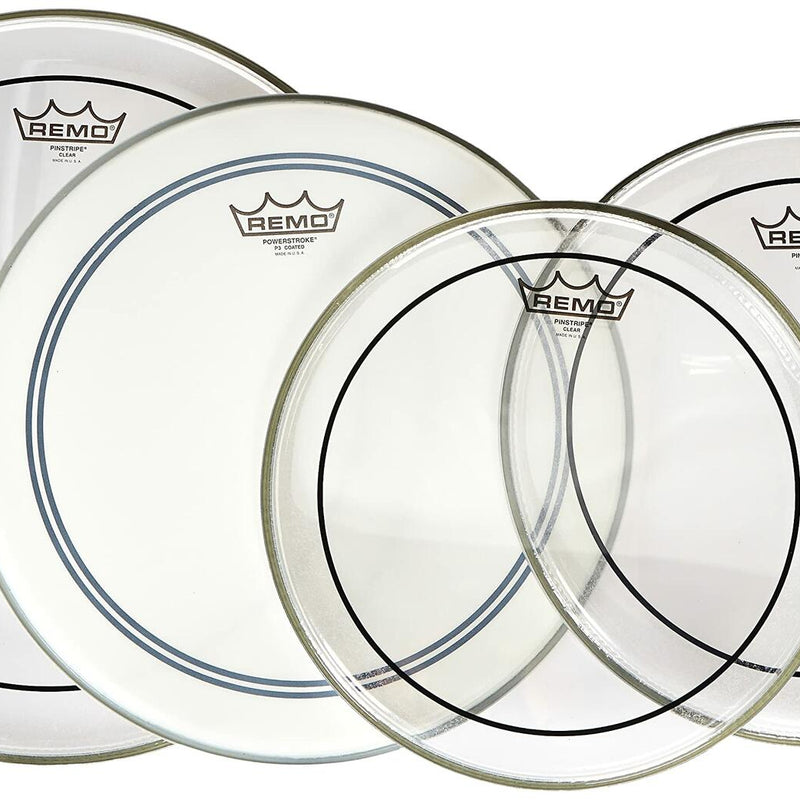 Remo Pinstripe Clear Drumhead Pack