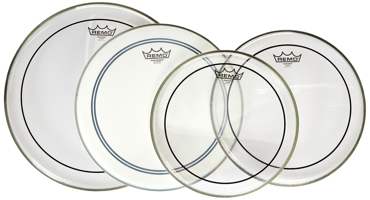 Remo Pinstripe Clear Drumhead Pack