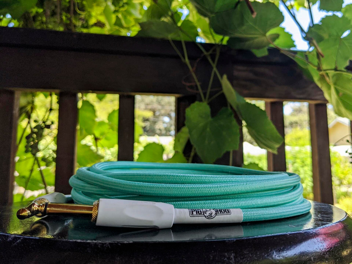 Pig Hog PCH20SG 1/4" to 1/4" Seafoam Green Guitar Instrument Cable, 20 Feet
