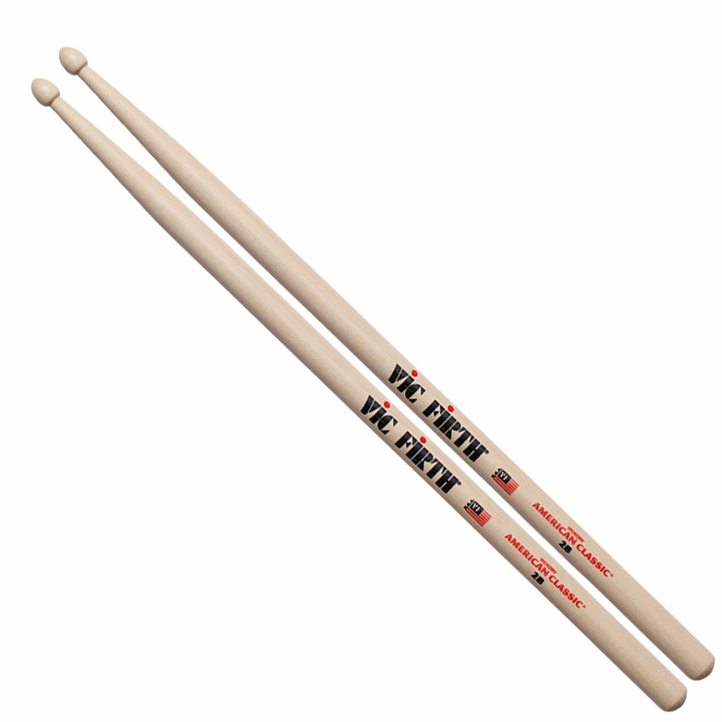 Vic FIrth - American Classic® Drumsticks 2B - American Hickory - Wood Tip