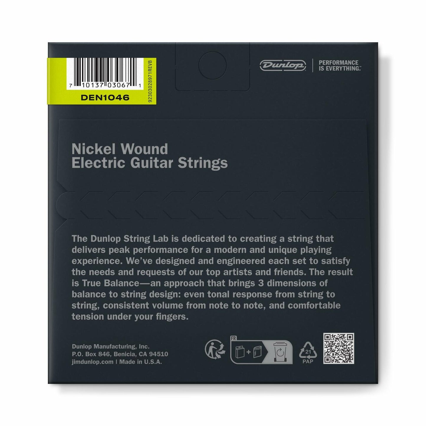 JIM DUNLOP Nickel Wound Electric Guitar Strings 10-46