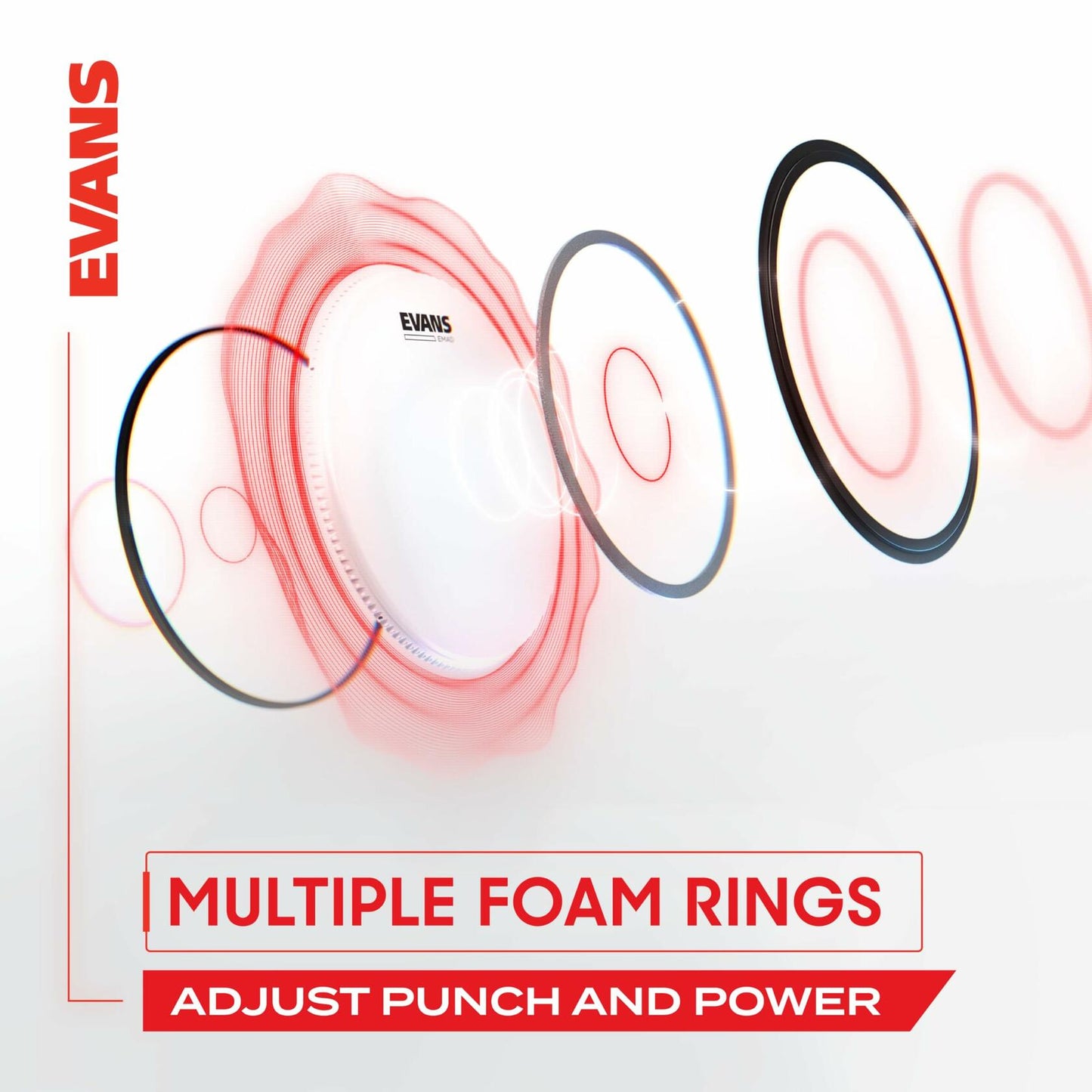 Evans UV EMAD Bass Drumhead, 18 inch