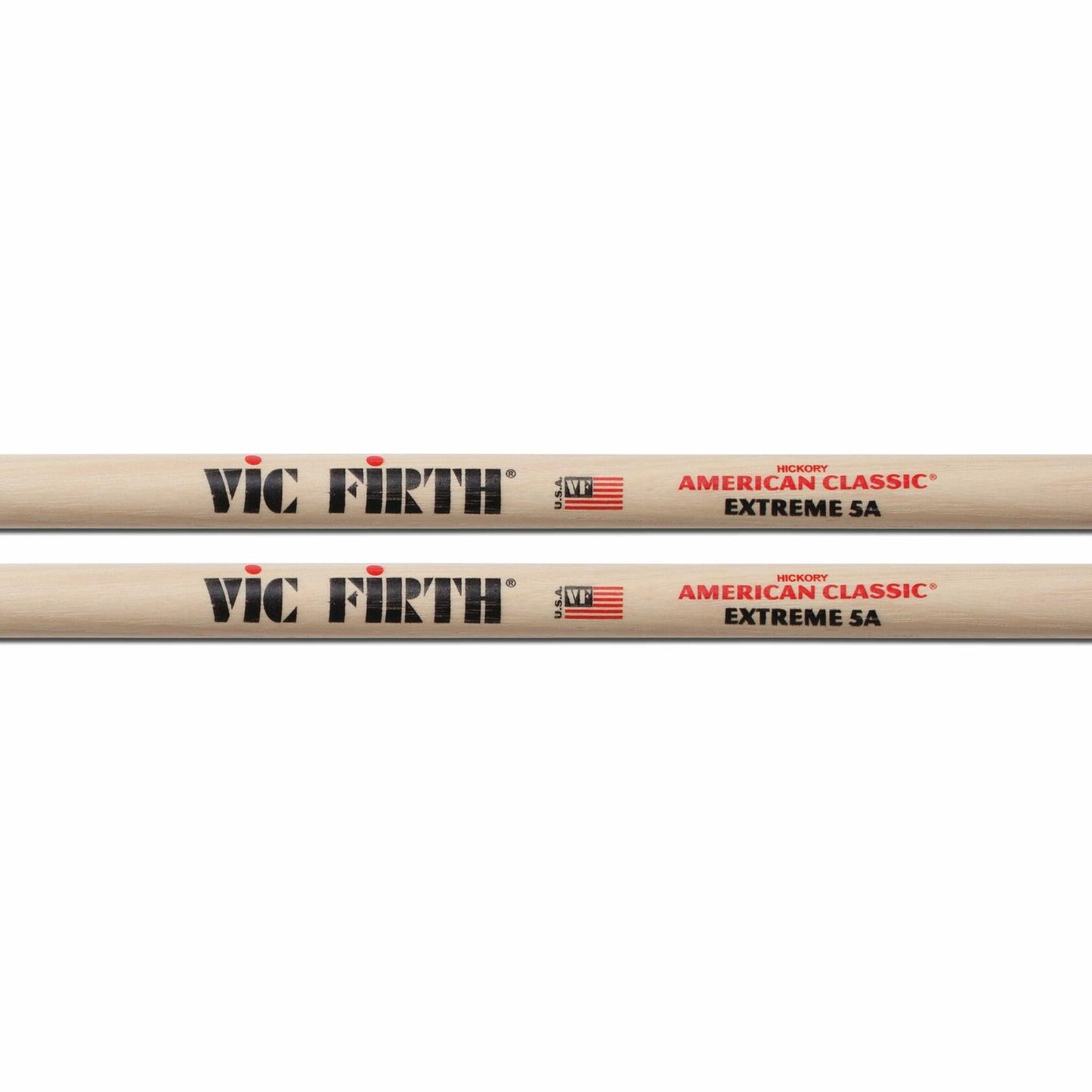 Vic Firth American Classic Series Drumsticks - Extreme 5A - American Hickory - Wood Tip