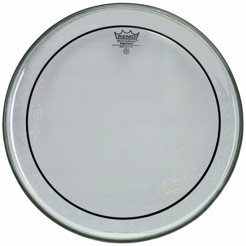 Remo PS1324-00 Clear Pinstripe Bass Drum Head (24-Inch)