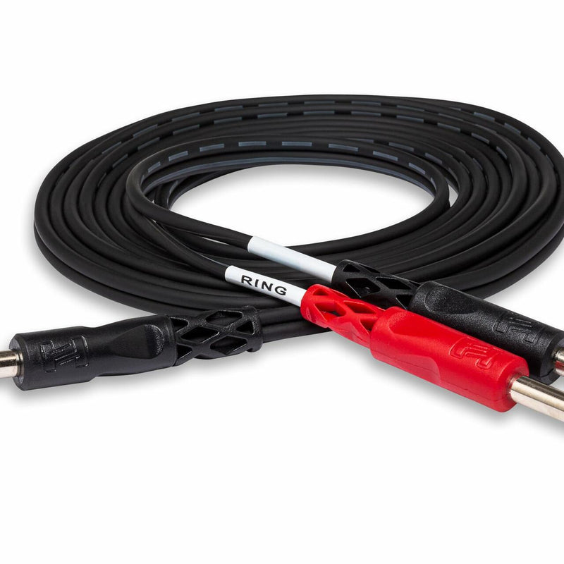 Hosa STP-202 Insert Cable, 1/4 Inch TRS to Dual 1/4 Inch TS, 6.5 Feet