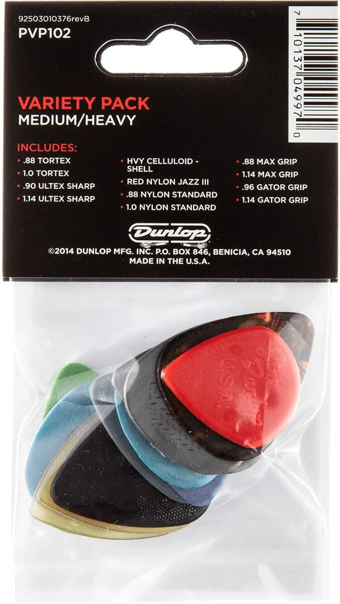 Jim Dunlop Guitar Pick MD/HV Variety Pack - 12 Pack