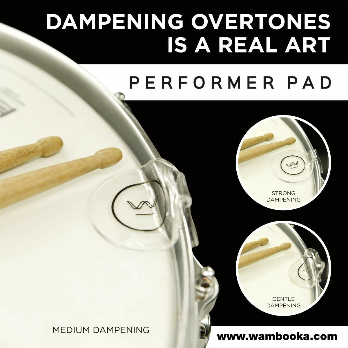 Performer Pad Plus - The Adjustable Drum Gel - 5 Double Pads
