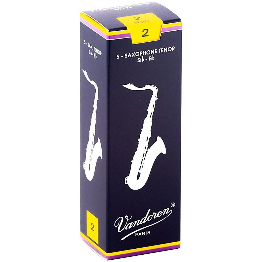 Vandoren Tenor Sax Traditional Reeds Strength #2; Box of 5