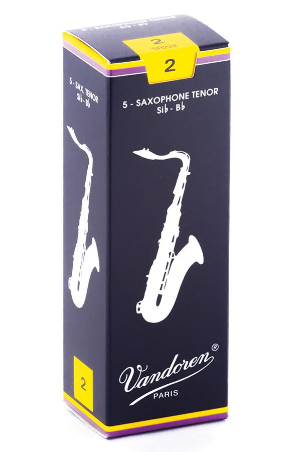 Vandoren Tenor Sax Traditional Reeds Strength #2; Box of 5