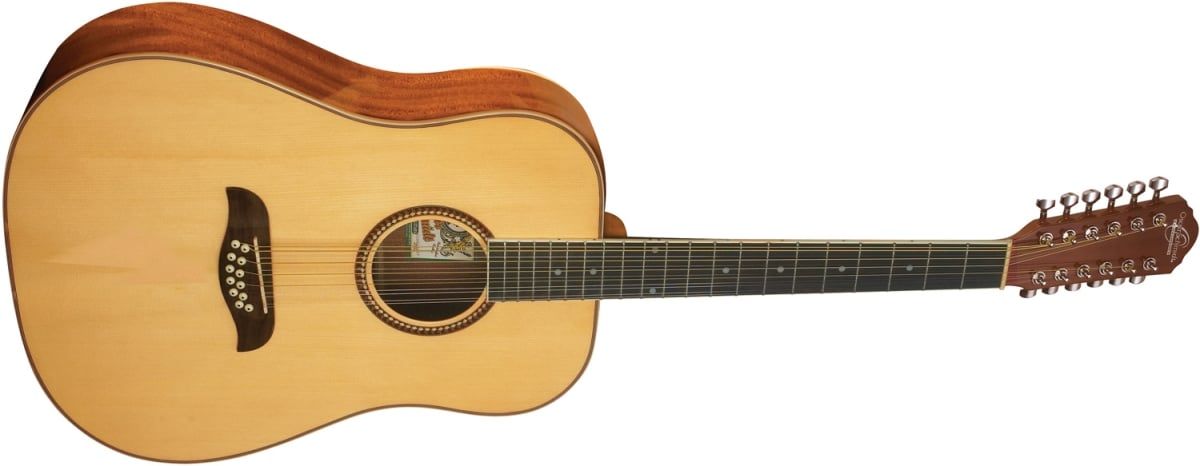 Oscar Schmidt OD312 12-String Acoustic Guitar. Natural